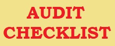 Internal Audit (Self Inspection) Checklist